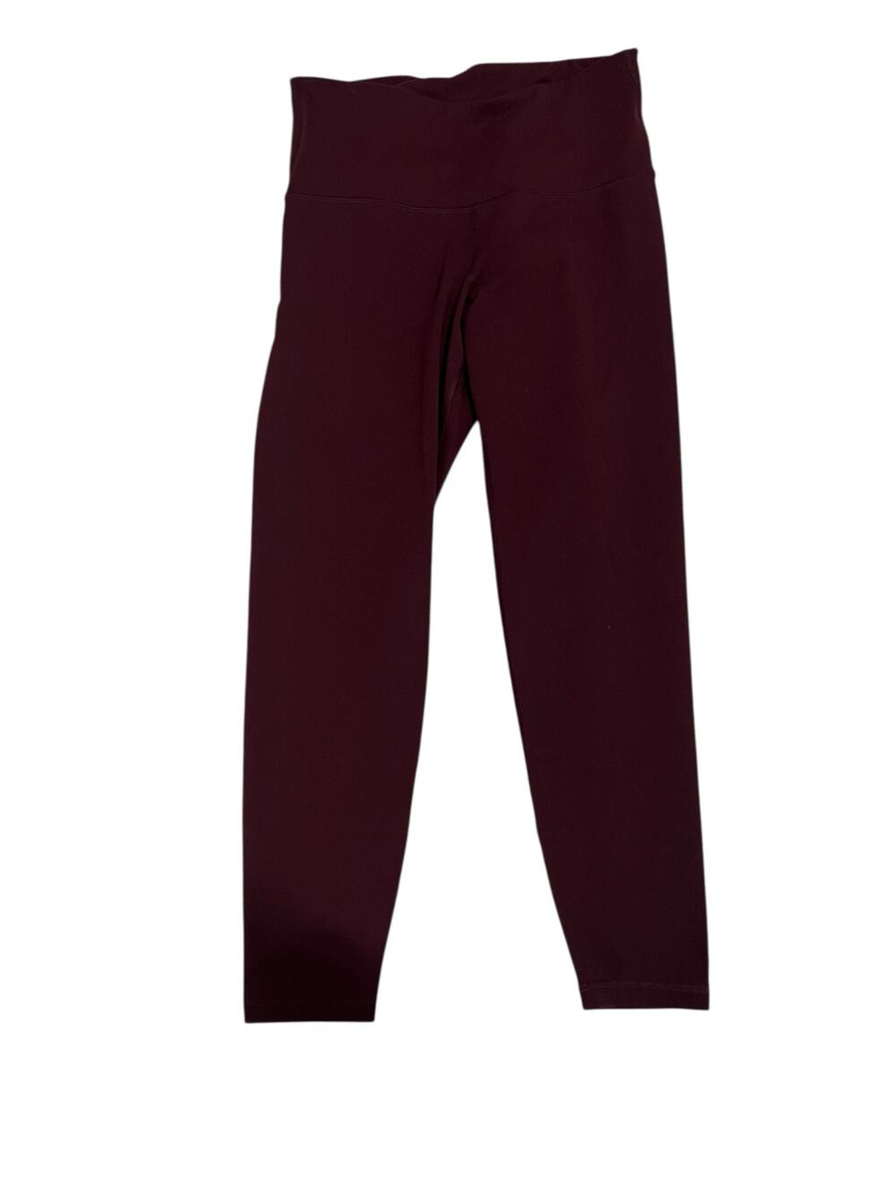 Old Navy active dry leggings dark maroon 7/8 size medium